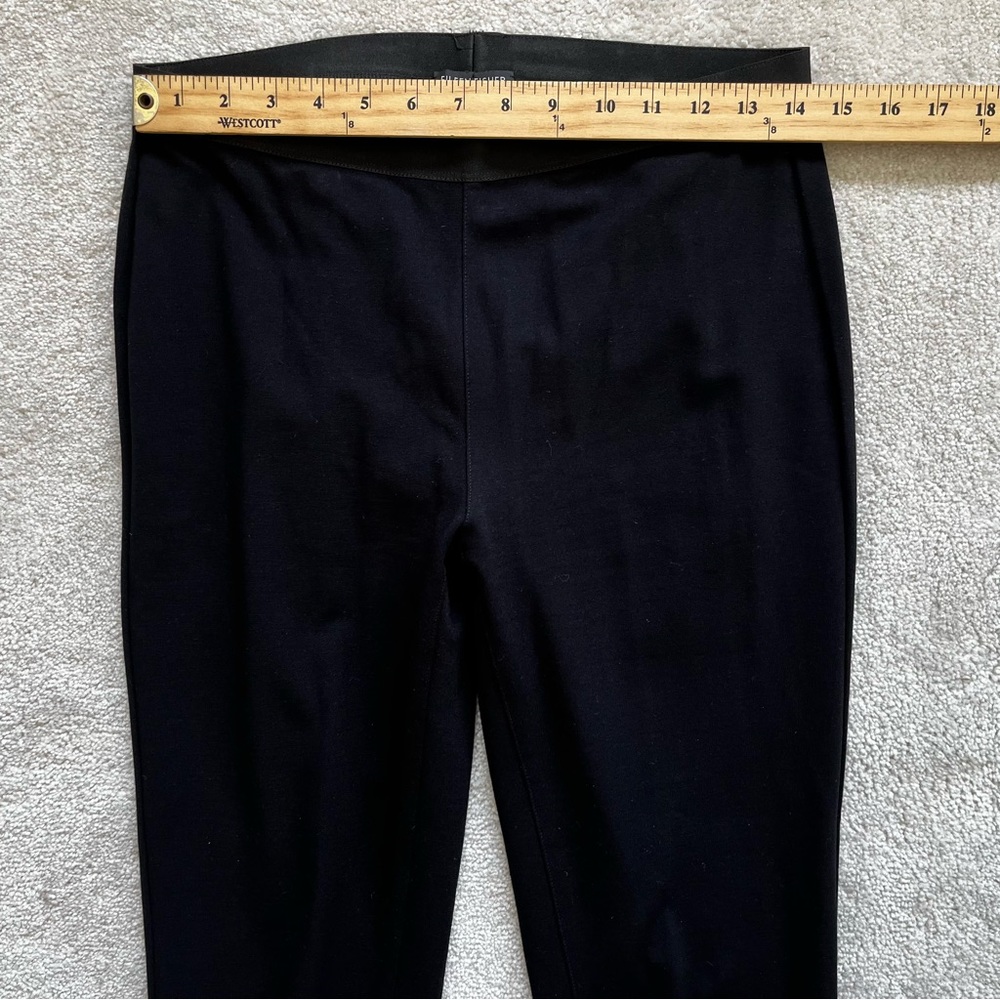 EILEEN FISHER BLACK PULL ON PANTS SIZE SMALL MINIMALIST CONTEMPORARY CHIC Comfy - Picture 4 of 7